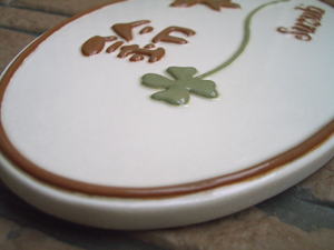 オリジナル陶器表札K80小枝